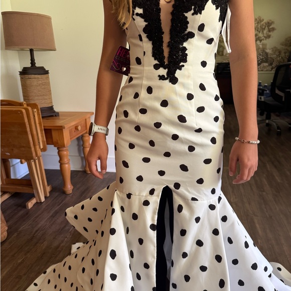 Sherri Hill Polka Dot Style #: 20834 - Picture 2 of 4